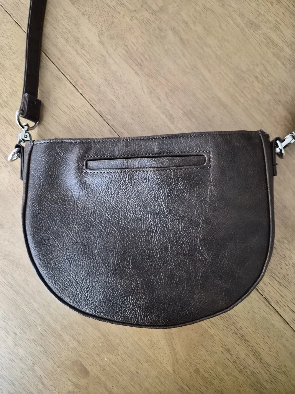 Jewell By Thirty One Brown Vegan Leather Cross Body Bag Purse